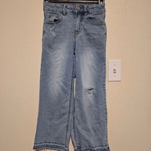 Kids Light Blue Distressed Jeans